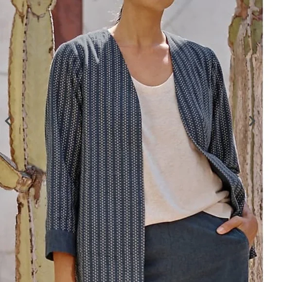 Pure Jill Cotton Dobby Jacket (size 2X) - Picture 3 of 10